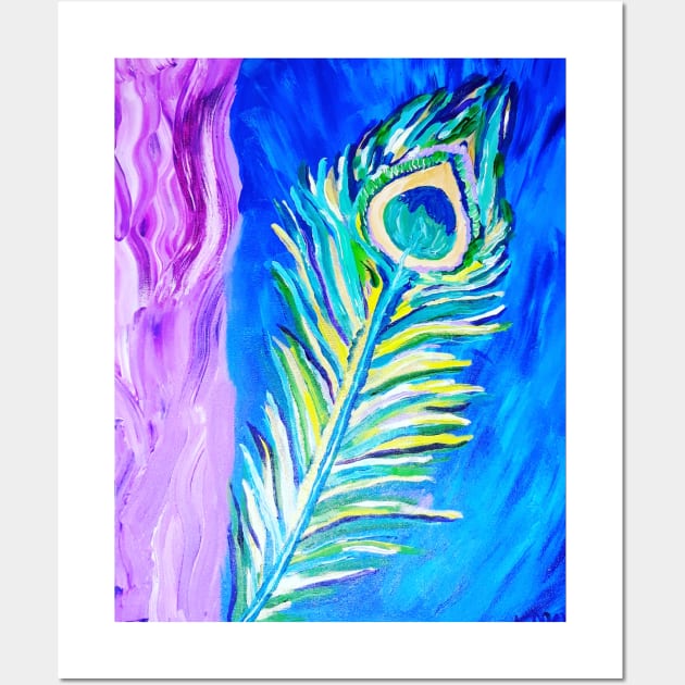 Peacock Feather Wall Art by Oregon333